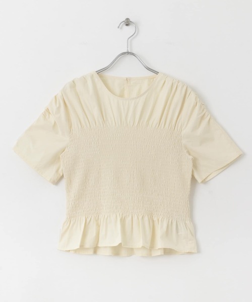 URBAN RESEARCH Sonny Label(アーバンリサーチサニーレーベル)の「シャーリングブラウス(シャツ/ブラウス・レディース・ホワイト系その他/ストライプ/ブラック/ベージュ・FREE)」の10枚目の写真