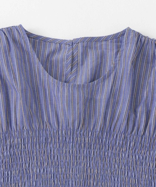 URBAN RESEARCH Sonny Label(アーバンリサーチサニーレーベル)の「シャーリングブラウス(シャツ/ブラウス・レディース・ホワイト系その他/ストライプ/ブラック/ベージュ・FREE)」の5枚目の写真