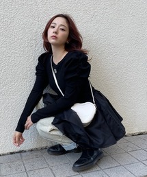 RUBY AND YOU | チュールドッキングリブカットソー(Tシャツ/カットソー)