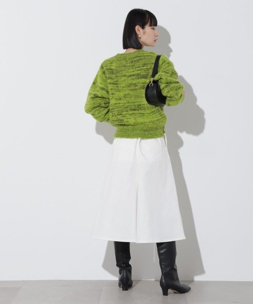 Apo(s)ture(アポスチャー)の「KATY-001/チノツータックキュロットパンツ(チノパンツ・レディース・ベージュ/ネイビー/ブラック/ホワイト・XS/S/M/L/XL)」の11枚目の写真