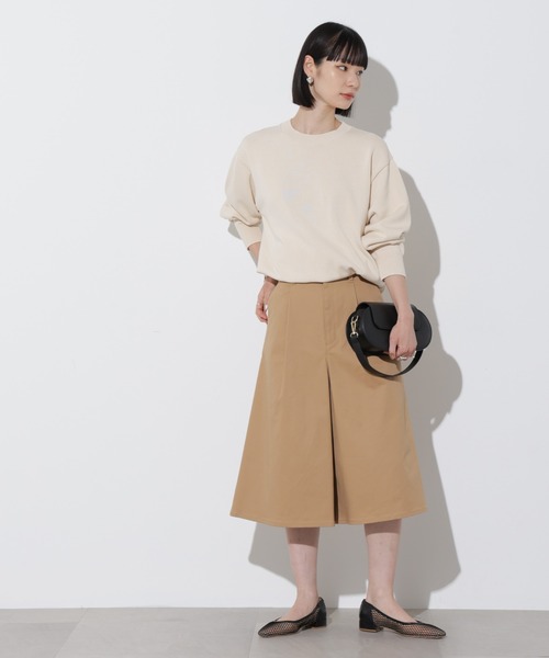 KATY-001/チノツータックキュロットパンツ（チノパンツ）｜Apo(s