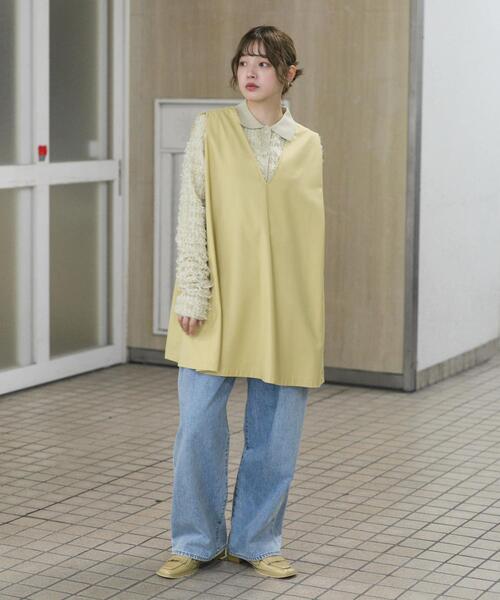 KBF（ケイビーエフ）の「ショルダータックミニワンピース（ワンピース・レディース・ベージュ/ブラウン/ブラック・ONE）」の12枚目の写真