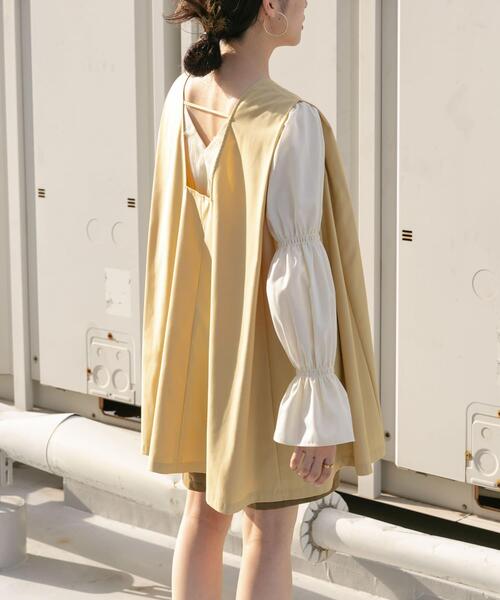 KBF（ケイビーエフ）の「ショルダータックミニワンピース（ワンピース・レディース・ベージュ/ブラウン/ブラック・ONE）」の14枚目の写真