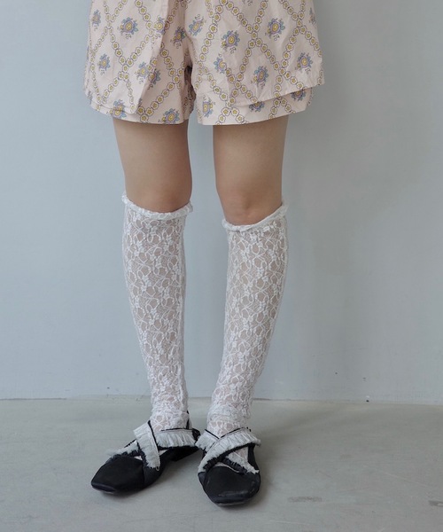SANSeLF(サンセルフ)の「レースソックス【SANSeLF】sana24a006(ソックス/靴下・レディース・ブラック/ホワイト・FREE)」の6枚目の写真
