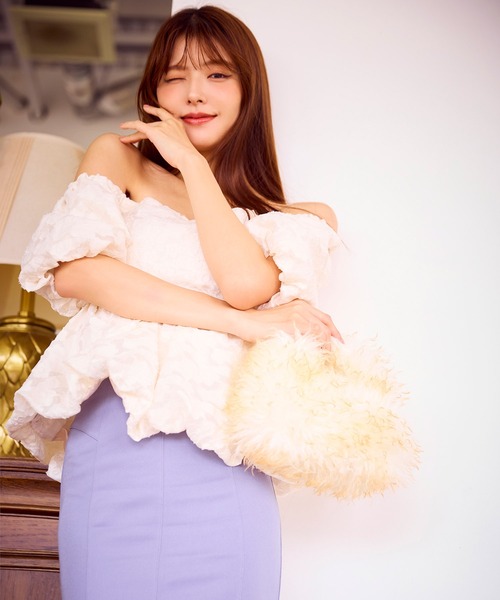 ROYAL PARTY（ロイヤルパーティー）の「バルーンジャガードブラウス（シャツ/ブラウス・レディース・ブラック/ベージュ/グリーン・FREE）」の19枚目の写真