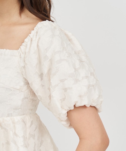 ROYAL PARTY（ロイヤルパーティー）の「バルーンジャガードブラウス（シャツ/ブラウス・レディース・ブラック/ベージュ/グリーン・FREE）」の15枚目の写真