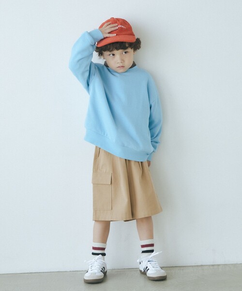 green label relaxing（グリーンレーベルリラクシング）の「TJ ツイルカーゴ ショートパンツ / キッズ  100cm-130cm（カーゴパンツ・キッズ・ベージュ/ネイビー/ブラウン・110cm/100cm/120cm/130cm）」の5枚目の写真