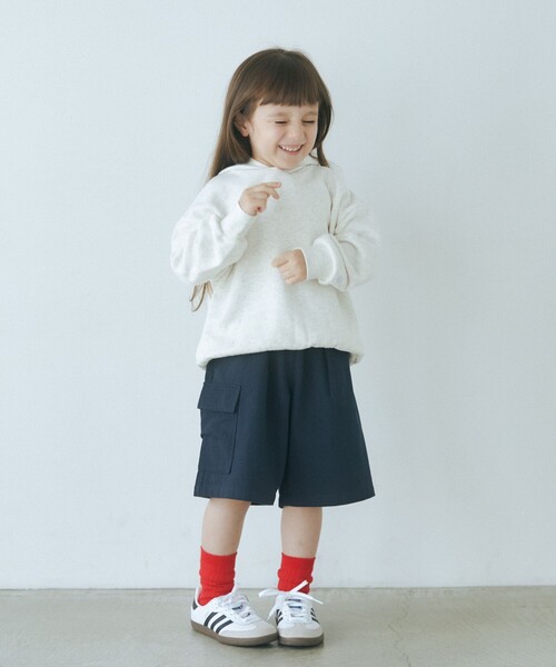 green label relaxing（グリーンレーベルリラクシング）の「TJ ツイルカーゴ ショートパンツ / キッズ  100cm-130cm（カーゴパンツ・キッズ・ベージュ/ネイビー/ブラウン・110cm/100cm/120cm/130cm）」の7枚目の写真