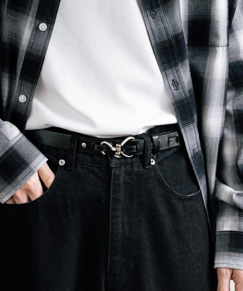 Rocky Monroe（ロッキーモンロー）の「フェイクレザーフックベルト（ベルト・メンズ・ゴールド/アンティークシルバー/シルバー・FREE）」の12枚目の写真