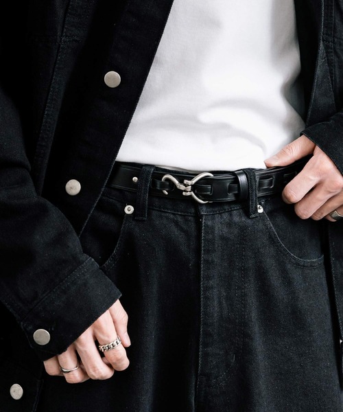 Rocky Monroe（ロッキーモンロー）の「フェイクレザーフックベルト（ベルト・メンズ・ゴールド/アンティークシルバー/シルバー・FREE）」の5枚目の写真