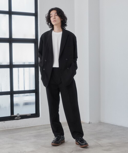 coen（コーエン）の「【C.Mt】 Double BREASTED JAKET（テーラードジャケット・メンズ・ダークグレー/ブラック・M/L/XL）」の4枚目の写真