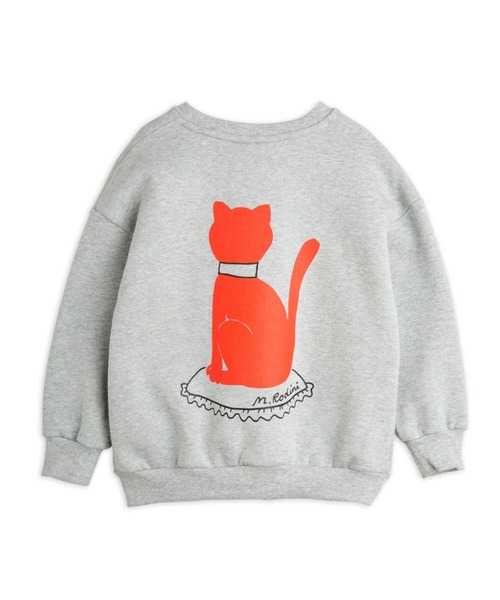 Mini Rodini(ミニロディーニ)の「mini rodini / キャットスウェット(スウェット・キッズ・ホワイト/杢グレー・80/86/92/98/104/110/116/122)」の10枚目の写真