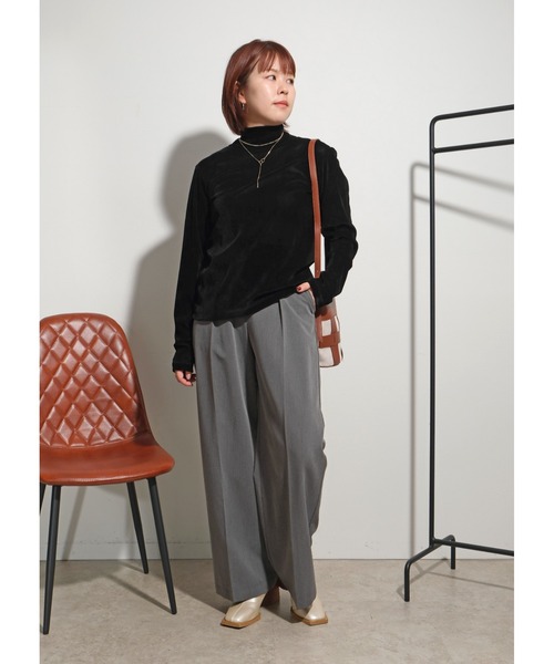 ♡エメイン♡ フロッキーチュールト ップス ドットフロッキーチュールトップ / GRACE CONTINENTAL | GRACE