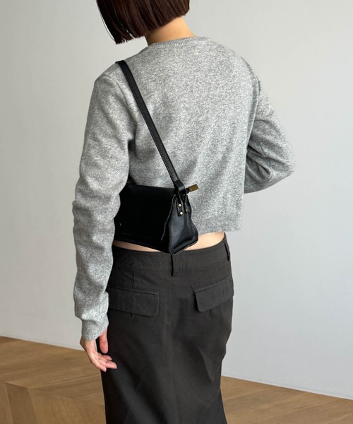 CANAL JEAN（キャナルジーン）の「El mar　クルーネックボタンニットカーディガン（カーディガン/ボレロ・レディース・ネイビー/イエロー/グレー・ONE SIZE）」の5枚目の写真