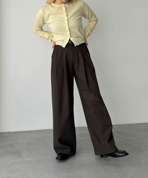 CANAL JEAN（キャナルジーン）の「El mar　クルーネックボタンニットカーディガン（カーディガン/ボレロ・レディース・ネイビー/イエロー/グレー・ONE SIZE）」の12枚目の写真