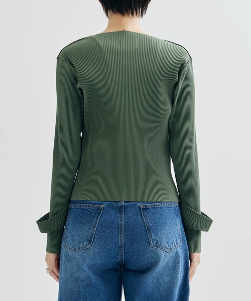 kotohayokozawa/コトハヨコザワ】ドレープネックトップス（Tシャツ