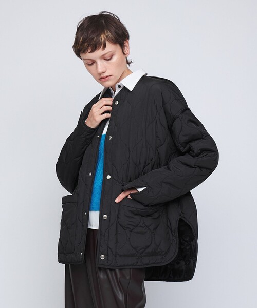 AEWEN MATOPH（イウエン マトフ）の「＜AEWEN MATOPH＞キルティング ブルゾン（ブルゾン・レディース・ブラック/ホワイト・FREE）」の2枚目の写真