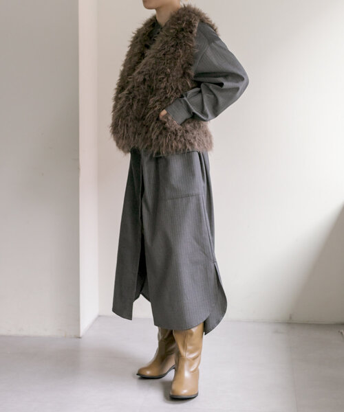 セール】フェイクファーベスト【SUM1 STYLE(スミ スタイル)】（ベスト