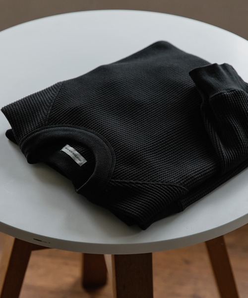 URBAN RESEARCH DOORS（アーバンリサーチドアーズ）の「『UR TECH』ワッフルロングスリーブTシャツ（Tシャツ/カットソー・メンズ・ホワイト系その他/ベージュ系その他/グリーン/スミクロ・MEDIUM/LARGE/X-LARGE）」の3枚目の写真