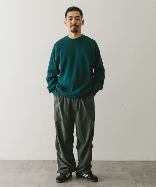 URBAN RESEARCH DOORS（アーバンリサーチドアーズ）の「『UR TECH』ワッフルロングスリーブTシャツ（Tシャツ/カットソー・メンズ・ホワイト系その他/ベージュ系その他/グリーン/スミクロ・MEDIUM/LARGE/X-LARGE）」の5枚目の写真