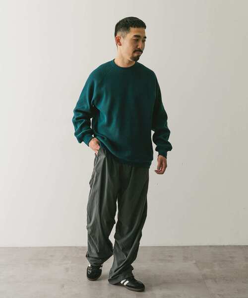 URBAN RESEARCH DOORS（アーバンリサーチドアーズ）の「『UR TECH』ワッフルロングスリーブTシャツ（Tシャツ/カットソー・メンズ・ホワイト系その他/ベージュ系その他/グリーン/スミクロ・MEDIUM/LARGE/X-LARGE）」の6枚目の写真