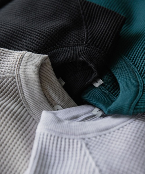 URBAN RESEARCH DOORS（アーバンリサーチドアーズ）の「『UR TECH』ワッフルロングスリーブTシャツ（Tシャツ/カットソー・メンズ・ホワイト系その他/ベージュ系その他/グリーン/スミクロ・MEDIUM/LARGE/X-LARGE）」の8枚目の写真