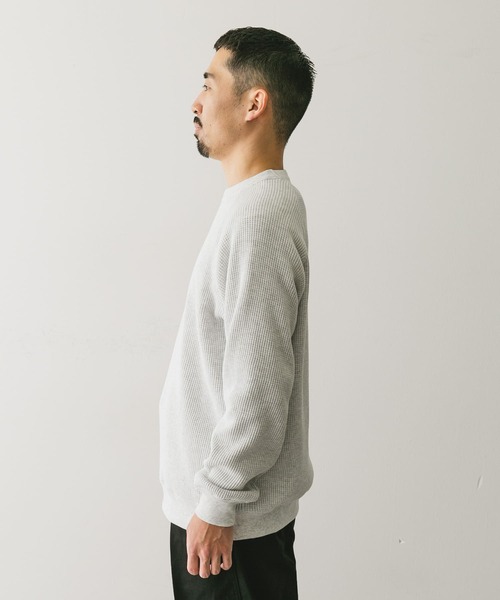 URBAN RESEARCH DOORS（アーバンリサーチドアーズ）の「『UR TECH』ワッフルロングスリーブTシャツ（Tシャツ/カットソー・メンズ・ホワイト系その他/ベージュ系その他/グリーン/スミクロ・MEDIUM/LARGE/X-LARGE）」の10枚目の写真