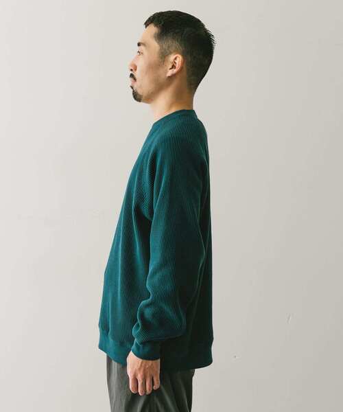 URBAN RESEARCH DOORS（アーバンリサーチドアーズ）の「『UR TECH』ワッフルロングスリーブTシャツ（Tシャツ/カットソー・メンズ・ホワイト系その他/ベージュ系その他/グリーン/スミクロ・MEDIUM/LARGE/X-LARGE）」の13枚目の写真