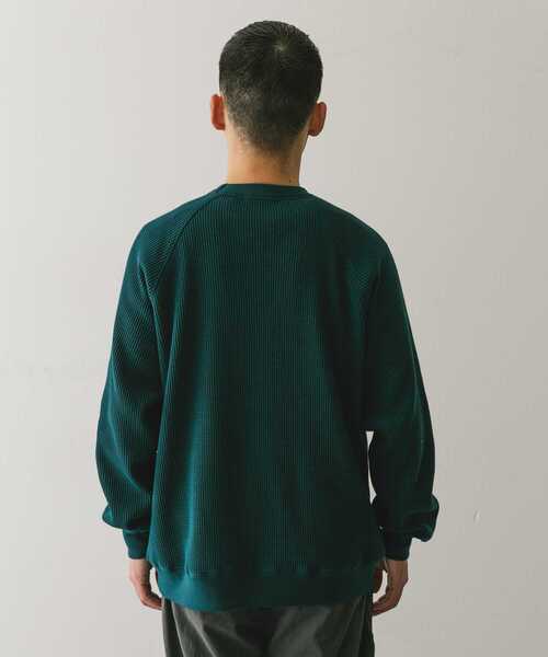URBAN RESEARCH DOORS（アーバンリサーチドアーズ）の「『UR TECH』ワッフルロングスリーブTシャツ（Tシャツ/カットソー・メンズ・ホワイト系その他/ベージュ系その他/グリーン/スミクロ・MEDIUM/LARGE/X-LARGE）」の14枚目の写真