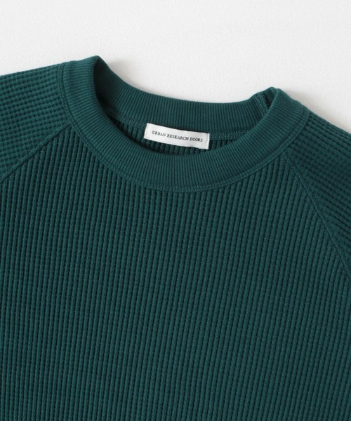 URBAN RESEARCH DOORS（アーバンリサーチドアーズ）の「『UR TECH』ワッフルロングスリーブTシャツ（Tシャツ/カットソー・メンズ・ホワイト系その他/ベージュ系その他/グリーン/スミクロ・MEDIUM/LARGE/X-LARGE）」の19枚目の写真