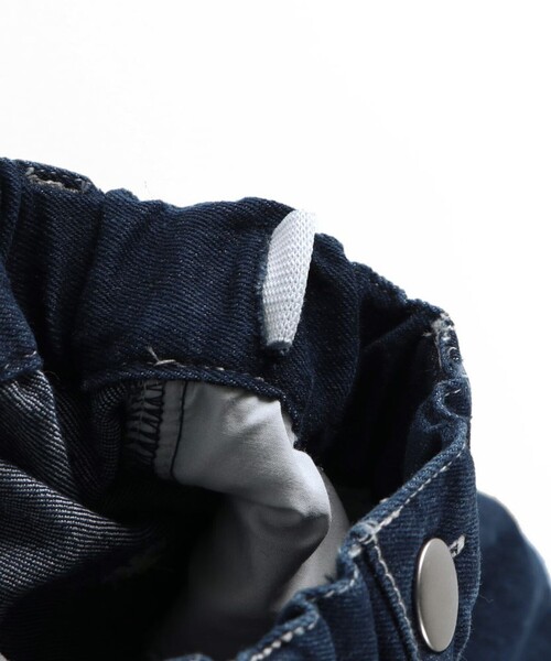 EDWIN（エドウィン）の「【Ou? by EDWIN】フラワー刺しゅうデニムパンツ（デニムパンツ・キッズ・ネイビー・90/100/110/120/130/140/150）」の6枚目の写真