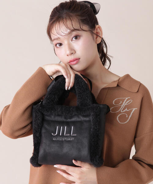 JILL by JILL STUART（ジルバイジルスチュアート）の「◇リバーシブルフラッフィトートバッグ（ハンドバッグ・レディース・ホワイト系その他/ブラック・FREE）」の12枚目の写真