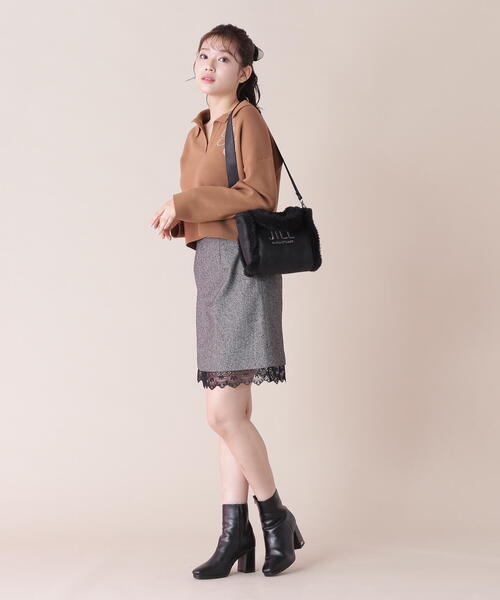 JILL by JILL STUART（ジルバイジルスチュアート）の「◇リバーシブルフラッフィトートバッグ（ハンドバッグ・レディース・ホワイト系その他/ブラック・FREE）」の13枚目の写真