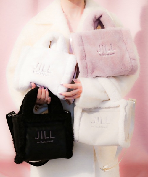 JILL by JILL STUART（ジルバイジルスチュアート）の「◇リバーシブルフラッフィトートバッグ（ハンドバッグ・レディース・ホワイト系その他/ブラック・FREE）」の2枚目の写真