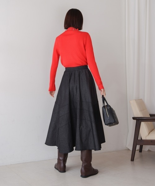 Bou Jeloud（ブージュルード）の「切替フレアデニムスカート（デニムスカート・レディース・ブルー/ブラック・FREE）」の19枚目の写真