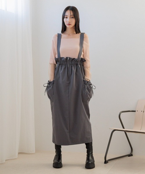 LOWRYS FARM（ローリーズファーム）の「イソザイシアーニットＰＯＬＳ 143602（ニット/セーター・レディース・ブラック/アイボリー/ピンク・FREE）」の4枚目の写真