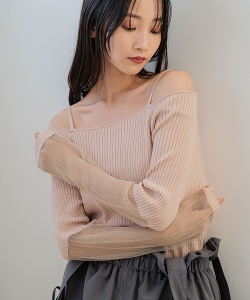 LOWRYS FARM（ローリーズファーム）の「イソザイシアーニットＰＯＬＳ 143602（ニット/セーター・レディース・ブラック/アイボリー/ピンク・FREE）」の10枚目の写真