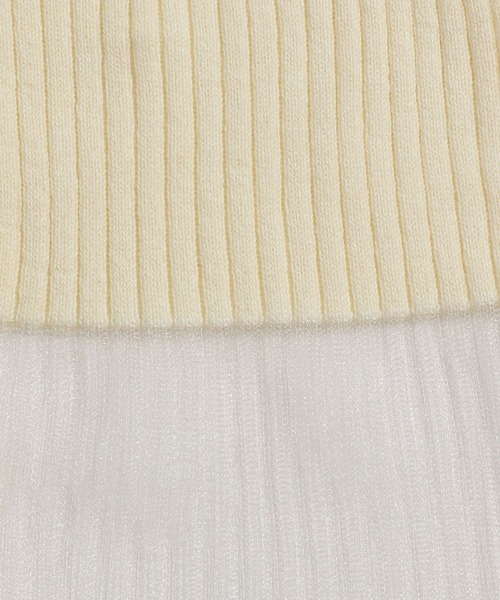 LOWRYS FARM（ローリーズファーム）の「イソザイシアーニットＰＯＬＳ 143602（ニット/セーター・レディース・ブラック/アイボリー/ピンク・FREE）」の21枚目の写真