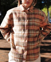 LS SHIRT/ROIAL(ロイアル)スタンダードサイジングチェックパターン厚手ロングスリーブシャツ