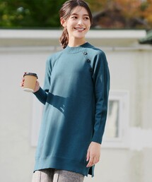 【選べる2type】ボタンニットチュニック