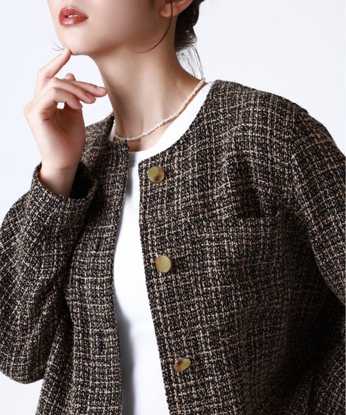 セール】Tuche/トゥシェ ハレの日style ミックスツイード ジャケット