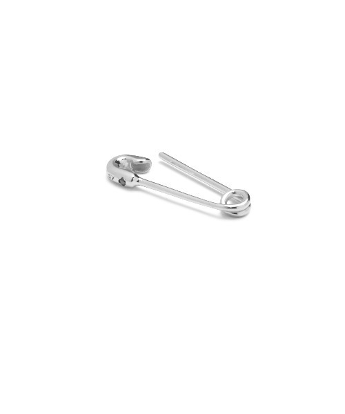 JAM HOME MADE（ジャムホームメイド）の「安全ピン ブラック ダイヤモンド ピアス XS シルバー925 メンズ レディース ユニセックス（ピアス（片耳用）・メンズ・ブラック/シルバー/ゴールド・ONE SIZE）」の9枚目の写真
