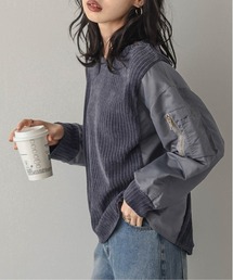 コーデュロイドッキングトップス