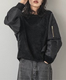 コーデュロイドッキングトップス