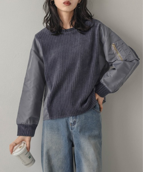 La-gemme(ラジェム)の「コーデュロイドッキングトップス(その他トップス・レディース・ブラウン/グレー/ブラック・フリー)」の10枚目の写真