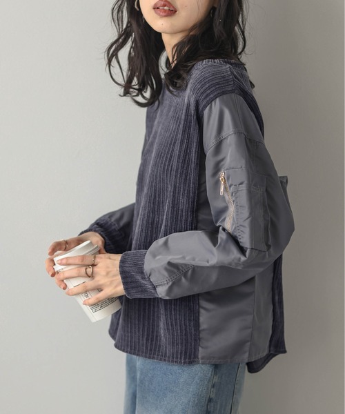 La-gemme(ラジェム)の「コーデュロイドッキングトップス(その他トップス・レディース・ブラウン/グレー/ブラック・フリー)」の12枚目の写真