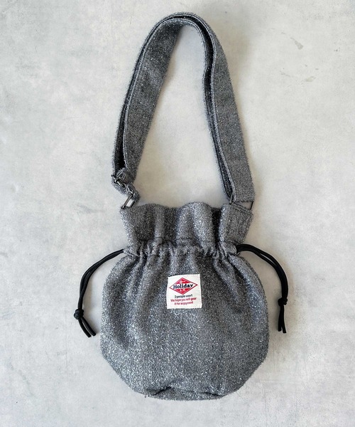 BAYBLO(ベイブロ)の「(KS)キラキラ巾着ショルダーバッグ(ショルダーバッグ・レディース・グレー/ブラック・FREE)」の7枚目の写真