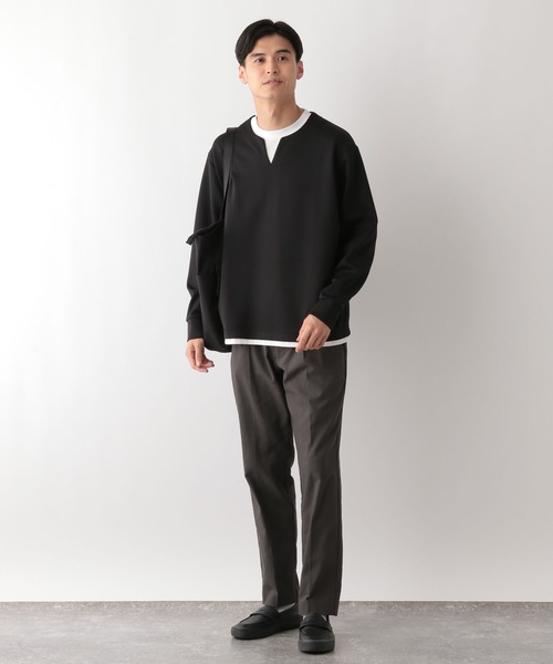 GLOBAL WORK Smile Seed Store（グローバルワーク スマイルシードストア）の「NR起毛タックテーパードパンツ/138371（その他パンツ・メンズ・ブラック/ネイビー/チャコール・SMALL/LARGE/MEDIUM/X-LARGE）」の10枚目の写真