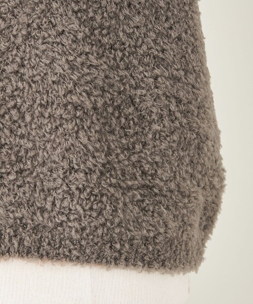 conte（コンテ）の「＜conte＞ボア Vネックニット（ニット/セーター