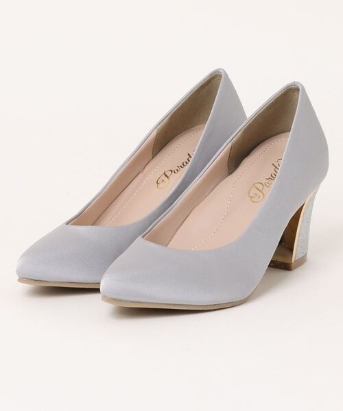 【未使用級】MaxMara ファーストライン　白タグ　チャンキー　パンプス　近年 MaxMara ファーストライン白タグ♪美スタイルジャージードレス